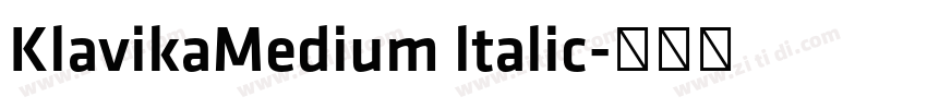 KlavikaMedium ltalic字体转换